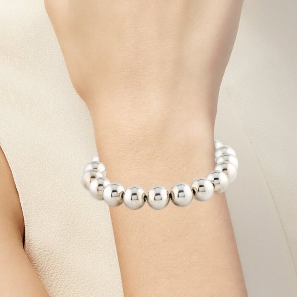 TIFFANY & CO. STERLING SILVER 925 BALL BRACELET - Picture 6 of 7